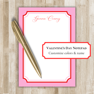 Personalized Valentine's Day Notepad | Galentine's Gift
