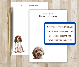 Personalized Dog Notepad | Choose from over 50 Dog Breeds OR Use Photo of your Dog | Customize with Multiple Dogs