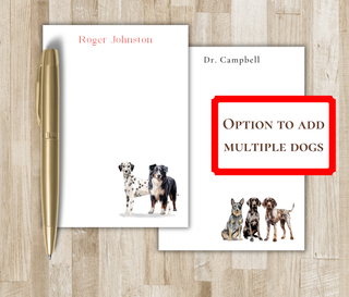 Personalized Dog Notepad | Choose from over 50 Dog Breeds OR Use Photo of your Dog | Customize with Multiple Dogs