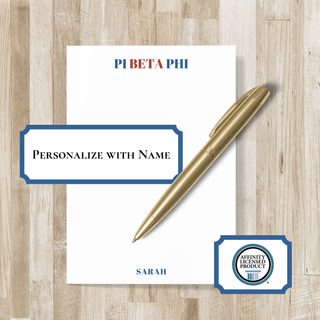 Personalized Pi Beta Phi Notepad | Pi Phi Stationery | Pi Phi Sorority Gift | Pi Beta Phi Bid Day Gift | Little Sister / Big Sister Gift