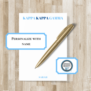 Personalized Kappa Kappa Gamma Notepad | KKG Stationery | Kappa Sorority Gift | KKG Bid Day Gift | Kappa Little Sister / Big Sister Gift