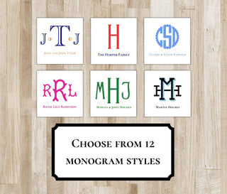 Monogram Gift Tags and Stickers | Custom Family Gift Tags | Personalized Monogram Gift Tags | Preppy Gift Tags for Couples | Christmas Tags (Copy)