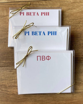 Personalized Sorority Stationery Set