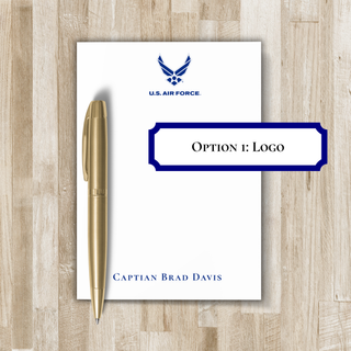 Personalized US Air Force Notepad | US Air Force Gift