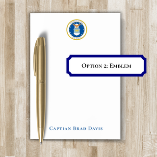 Personalized US Air Force Notepad | US Air Force Gift