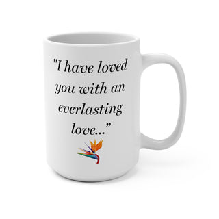 Bird of Paradise Bible Verse Mug - Jeremiah 31:3