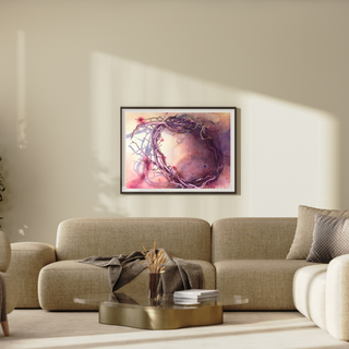 Crown of Thorns Artwork | Easter Art | Religious Christian Watercolor