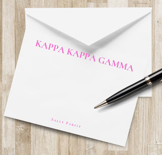Personalized Sorority Stationery Set