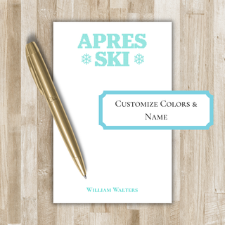 Aprés Ski Notepad | Personalized Skiing Notepad