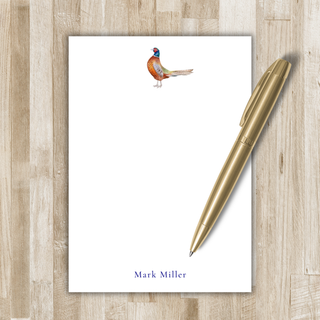 Personalized Pheasant Bird Notepad | Pheasant Hunting Gift