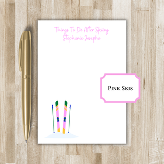 Personalized Skiing Notepad