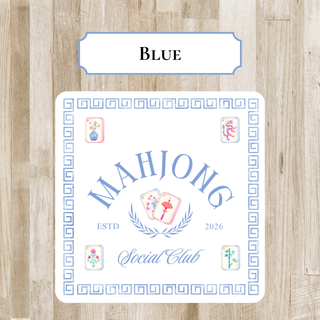 Colorful Personalized Mahjong Coasters | Mahjong Party Gift