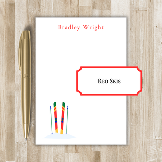 Personalized Skiing Notepad