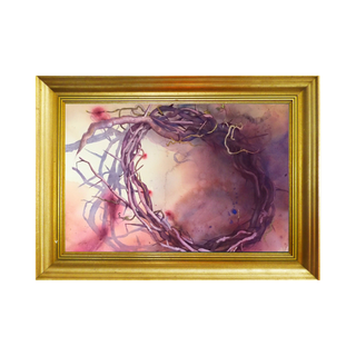 Crown of Thorns Artwork | Easter Art | Religious Christian Watercolor