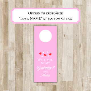 Galentine Wine Tags | Personalized Valentine Party Water Bottle, Prosecco, Champagne Tags | Valentine's Day