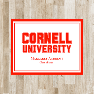 Personalized Folded College Notecards | Graduate Gift | High School Graduation | College Stationery