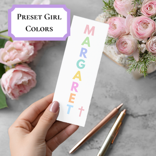 Personalized Easter Bookmark for Kids - Easter Basket Gift - Kid's Bible Verse Bookmark