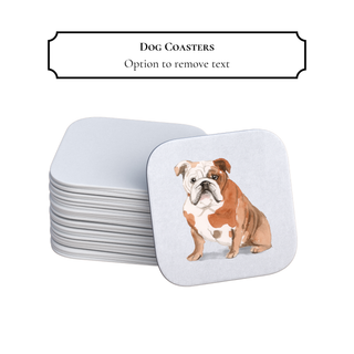 Custom Dog Coasters | Customize Dog Breed & Text