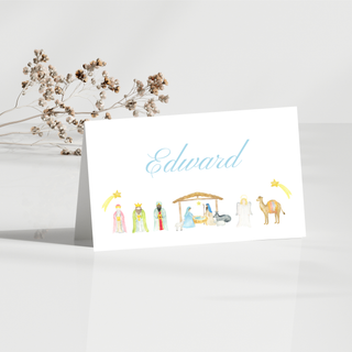 Christmas Nativity Scene Place Cards