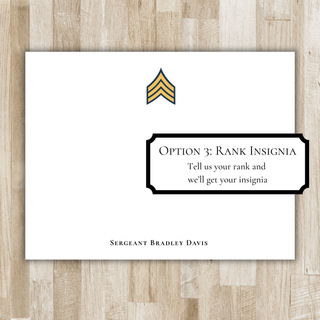 Personalized US Army Stationery Set / Stationary | United States Army Flat Notecards | Military Gift | Soldier Gift