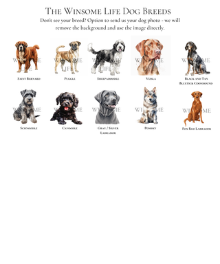 Personalized Dog Bookmark - Customize Your Dog Breed and Text