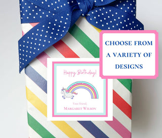Personalized Girls Birthday Stickers