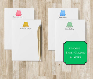 Personalized Tennis Skirt Notepad | Tennis Gift
