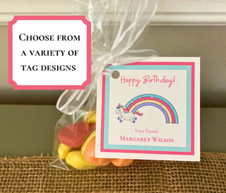 Personalized Girls Birthday Tags | Happy Birthday Tags