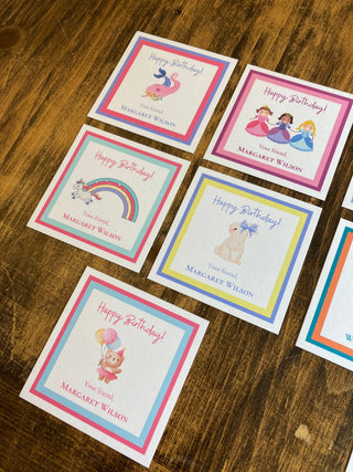 Personalized Girls Birthday Tags | Happy Birthday Tags