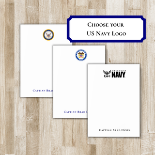 US Navy Notepad | US Military Gift | United States Naval Officer Gift | Personalized Notepad
