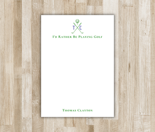 Personalized Golf Notepad | Monogram Golf Notepad | Golf Lover Gift | Golfer Birthday Present | Customize with Text of your choice