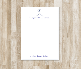Personalized Golf Notepad | Monogram Golf Notepad | Golf Lover Gift | Golfer Birthday Present | Customize with Text of your choice