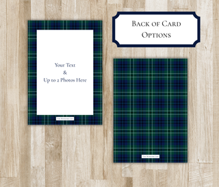 Plaid Dog Christmas Card | Happy Pawlidays | Holiday Photo Card for Dogs