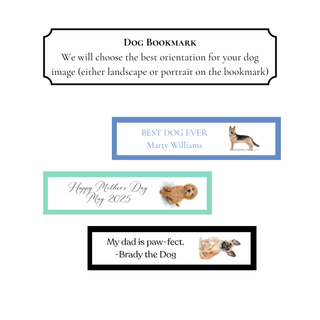 Personalized Dog Bookmark - Customize Your Dog Breed and Text