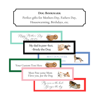 Personalized Dog Bookmark - Customize Your Dog Breed and Text