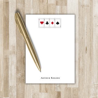 Personalized Bridge Notepad | Card Playing Notepad | Notepad for Card Players
