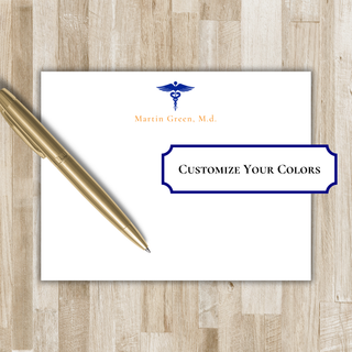 Personalized Doctor Stationery Set | Custom Medical Staff Notecards
