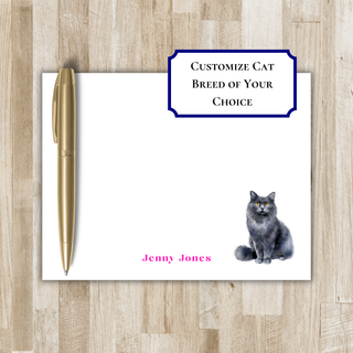 Custom Cat Stationery / Stationary | Choose your cat breed | Cat Lover Gift