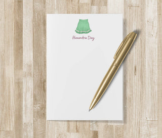 Personalized Tennis Skirt Notepad | Tennis Gift