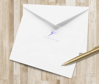 Personalized Gymnastics Stationery Set / Dancer Stationary