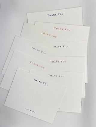 Personalized Classic Thank You Cards | Thank You Notes | Sophisticated Correspondence Cards | Custom Thank You Cards