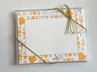 Personalized Tennis and Mimosas Stationery Set / Stationary | Tennis Gift Women | Tennis Gift | Fun Stationery | Cute Stationery