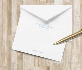 Christian Friendship Stationery - A Friend Loves at All Times Proverbs 17:17 | Christian Stationary | Bible Verse Notecards | Scripture Card