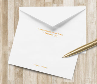 Christian Friendship Stationery - A Friend Loves at All Times Proverbs 17:17 | Christian Stationary | Bible Verse Notecards | Scripture Card