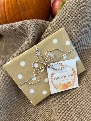 Personalized Thanksgiving Tags | Thanksgiving Gift Tags | Fall Gift Tags | Personalized Thank You Labels
