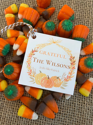 Personalized Thanksgiving Tags | Thanksgiving Gift Tags | Fall Gift Tags | Personalized Thank You Labels