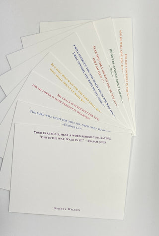 Personalized Encouraging Bible Verses Stationery Variety Pack | Christian Gift | Baptism Gift | Religious Gift | Motivational Gift