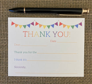 Children's Thank You Notes Fill In the Blank | Party Thank You Notes Kids | Children's Thank You Notes | Kids Birthday Thank You Notes