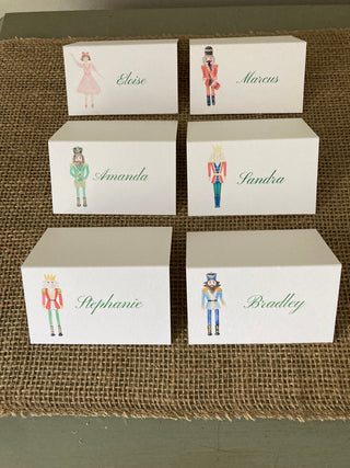 Christmas Nutcracker Place Cards - Set of 6 Printed Cards | Christmas Name Cards | Table Seating Cards | Christmas Table Tents | Nutcracker