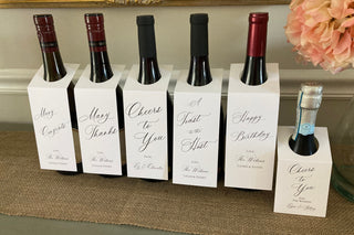 Personalized Wine Tags | Custom Prosecco & Champagne Tags | Mini Prosecco Tags | Customize with your own art/logo/text